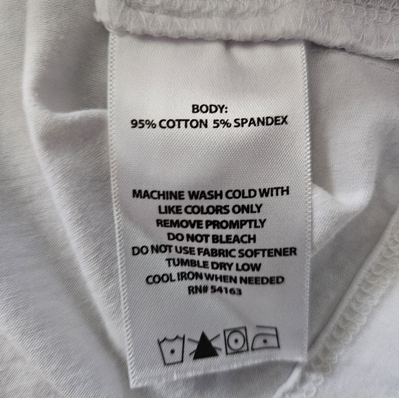 NWOT - Calvin Klein White Cotton Stretch Jersey - Size L - Picture 3 of 8